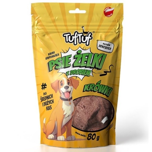 Tuf Tuf Psie żelki - krówki drobiowe 80g