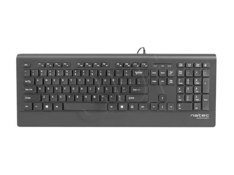 Klawiatura membranowa NATEC Barracuda NKL-0876 (USB 2.0; (US); kolor czarny)