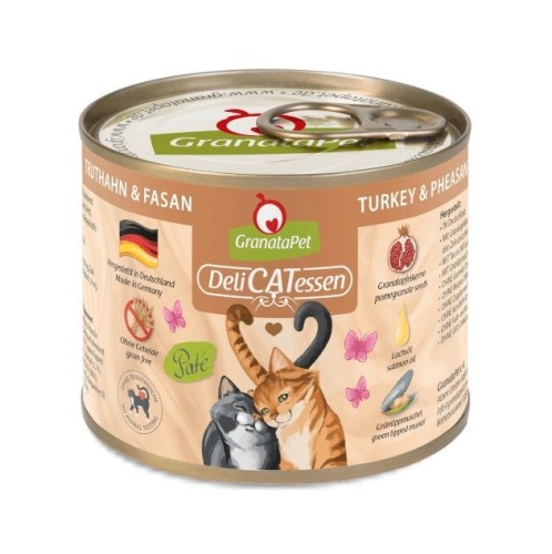 GranataPet DeliCatessen indyk i bażant karma mokra dla kota 200g