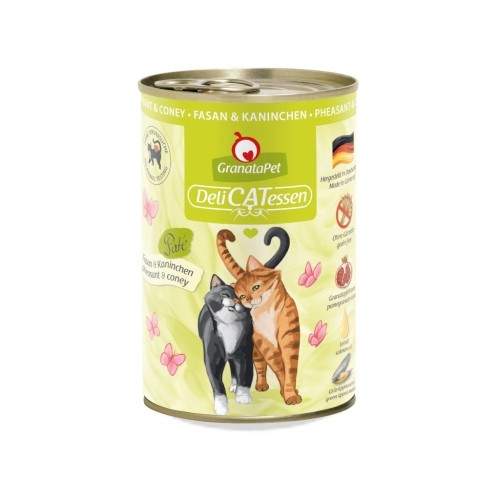 GranataPet DeliCatessen bażant i królik mokra karma dla kota 400g