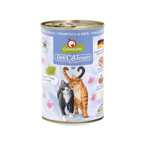 GranataPet DeliCatessen tuńczyk i kaczka  mokra karma dla kota 400g