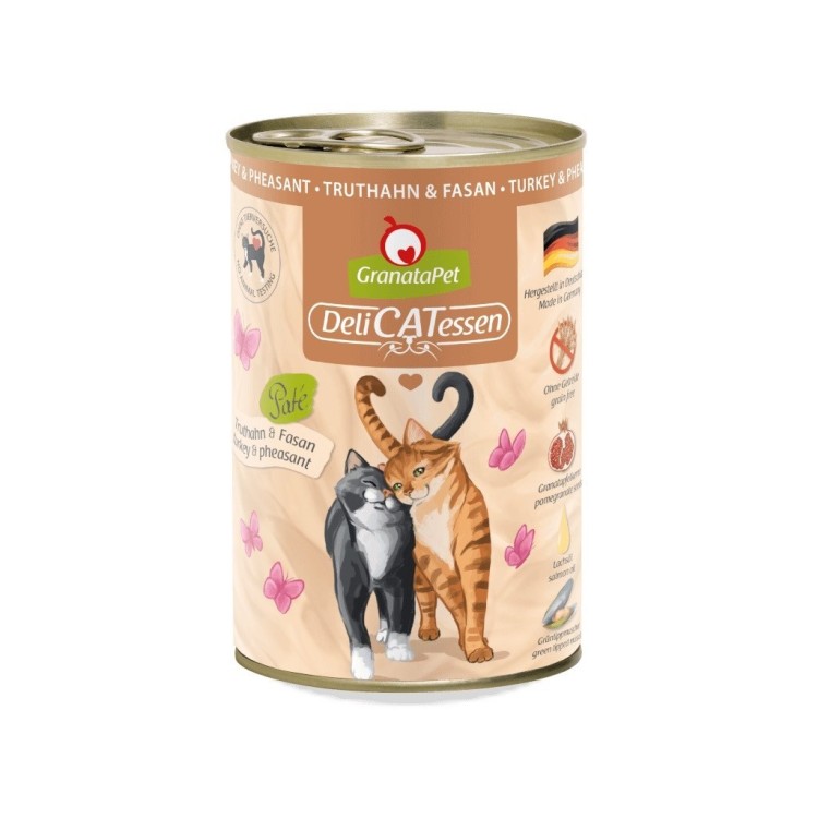 Granatapet DeliCatessen Indyk i bażant mokra karma dla kota 400g