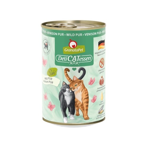 GranataPet DeliCatessen dziczyzna mokra karma dla kota 400g