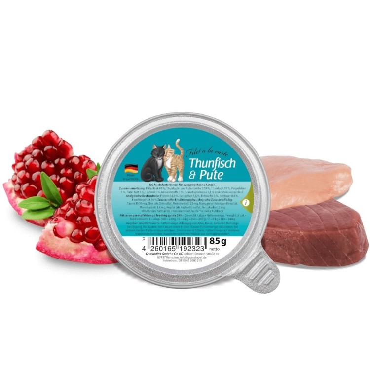 GranataPet Filet a la carte tuńczyk z indykiem karma dla kota 85g