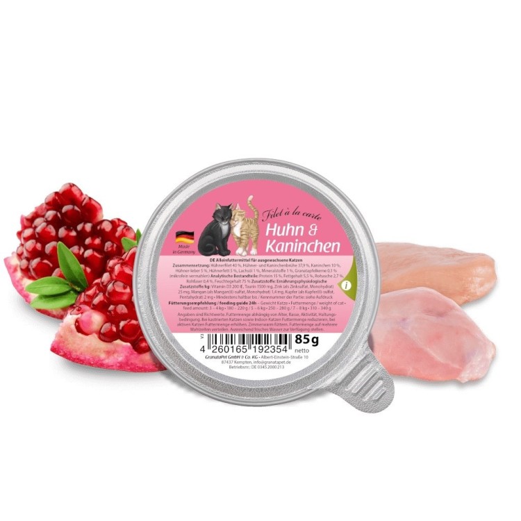 GranataPet Filet a la carte kurczak z królikiem karma dla kota 85g