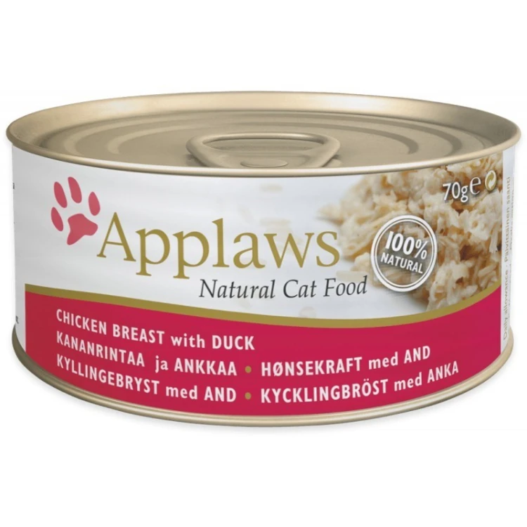 APPLAWS CAT Kurczak i kaczka 70g