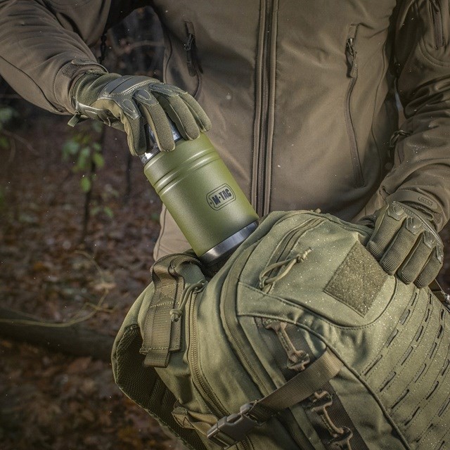 Termos obiadowy z łyżką ze stali Inox M-TAC Olive poj. 750 ml.