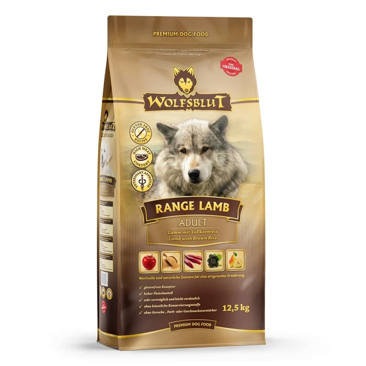 WOLFSBLUT Range Lamb Adult lamb with rice 12,5kg