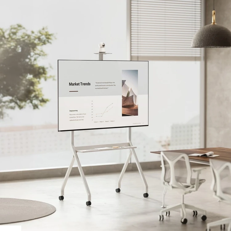 MACLEAN STAND / WÓZEK DO TV, PÓŁKA NA KAMERĘ, NA KÓŁKACH, 55-100", MAX. OBCIĄŻENIE 120KG/10KG PÓŁKA, MAX. VESA 900X600 MC-114