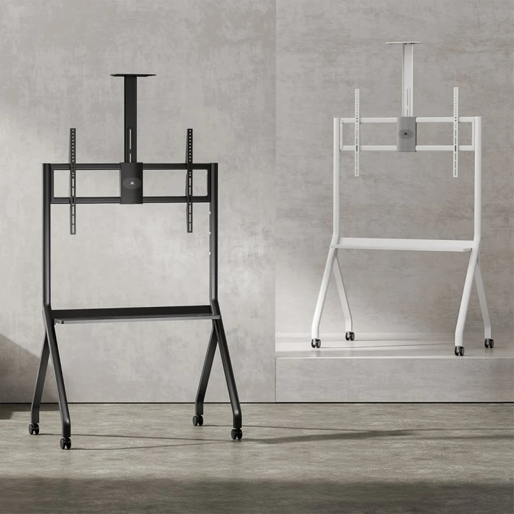 MACLEAN STAND / WÓZEK DO TV, PÓŁKA NA KAMERĘ, NA KÓŁKACH, 55-100", MAX. OBCIĄŻENIE 120KG/10KG PÓŁKA, MAX. VESA 900X600 MC-114