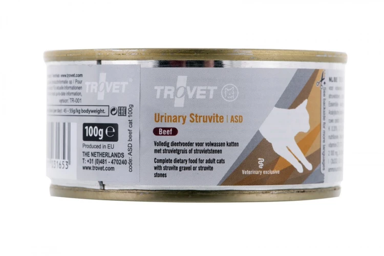 Trovet ASD Urinary Struvite z wołowiną - mokra karma dla kota - 100 g