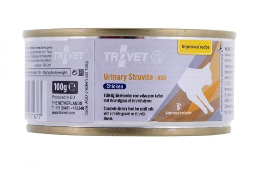 TROVET ASD Urinary Struvite z kurczakiem - mokra karma dla kota - 100 g