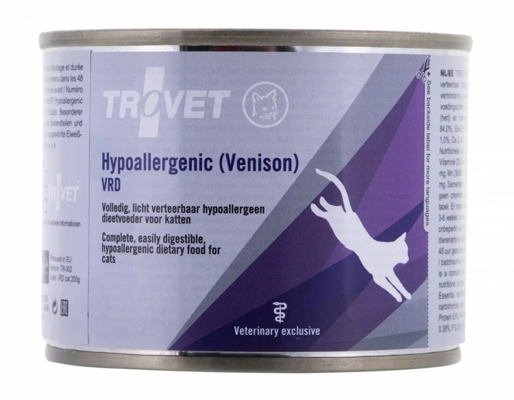 TROVET Hypoallergenic VRD z dziczyzną - mokra karma dla kota - 200g