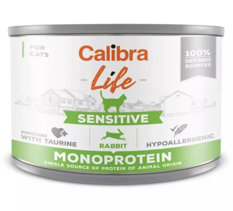 Calibra Cat Life Sensitive Rabbit - mokra karma dla kota - 200 g