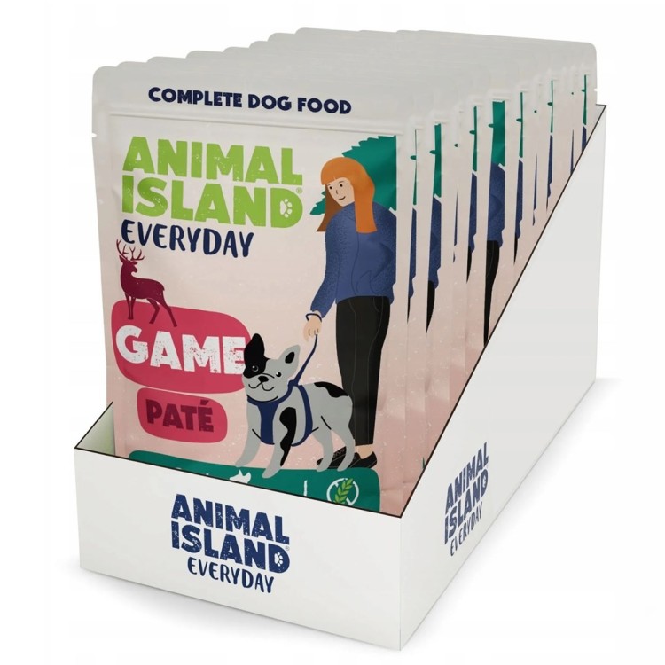 ANIMAL ISLAND Everyday dziczyzna, pasztet, saszetka pies 150g x 10 szt