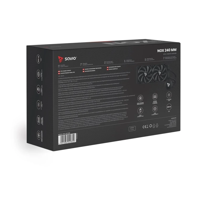 SAVIO CHŁODZENIE WODNE CPU 240 MM NOX