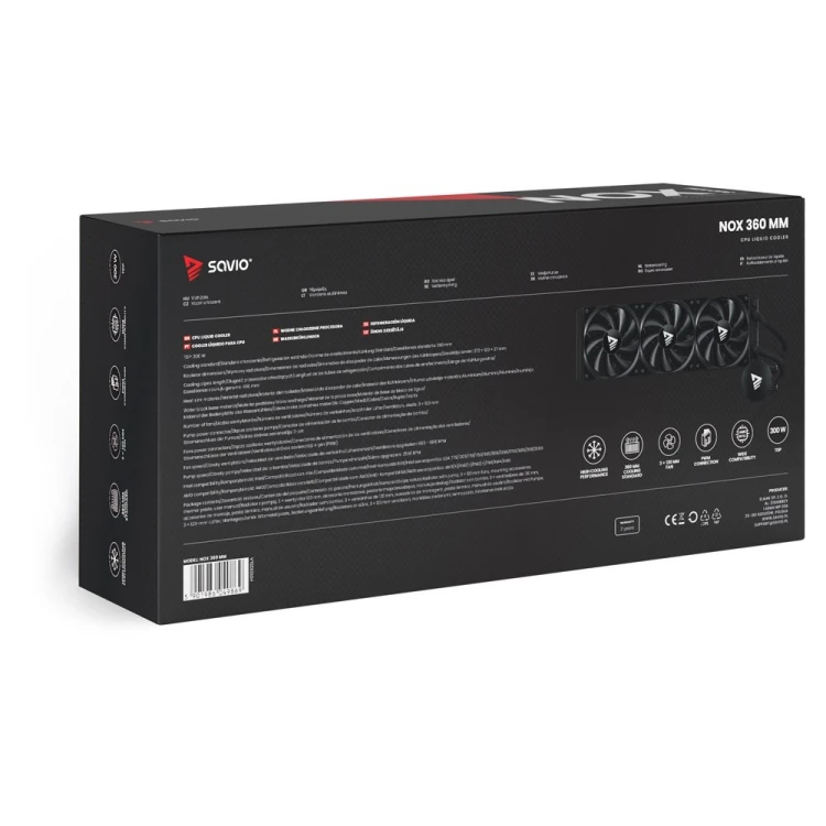 SAVIO CHŁODZENIE WODNE CPU 360 MM NOX