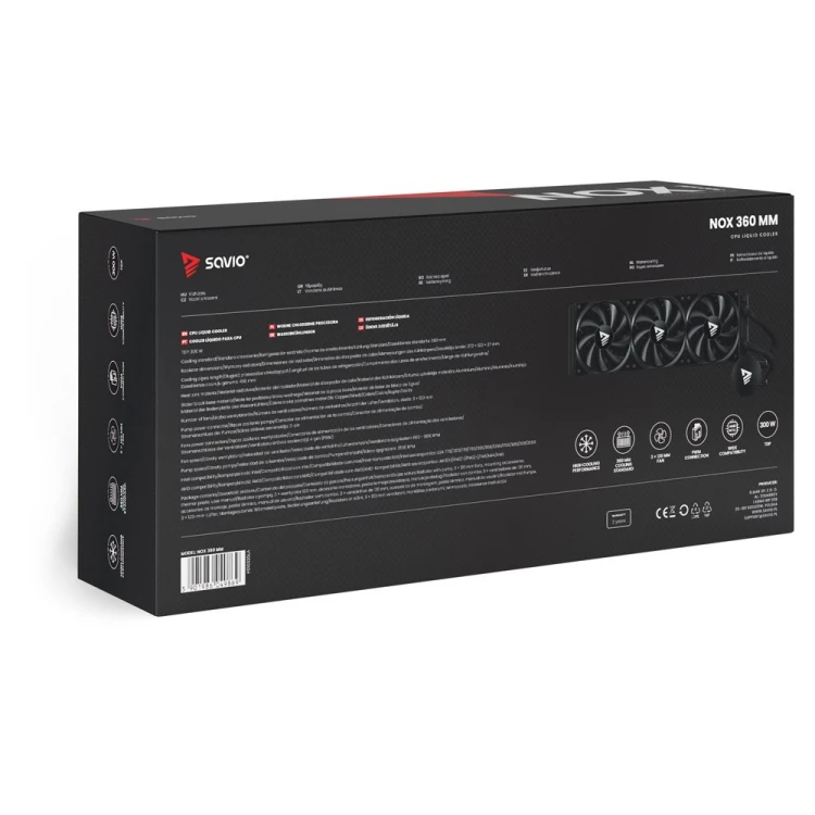 SAVIO CHŁODZENIE WODNE CPU 360 MM NOX