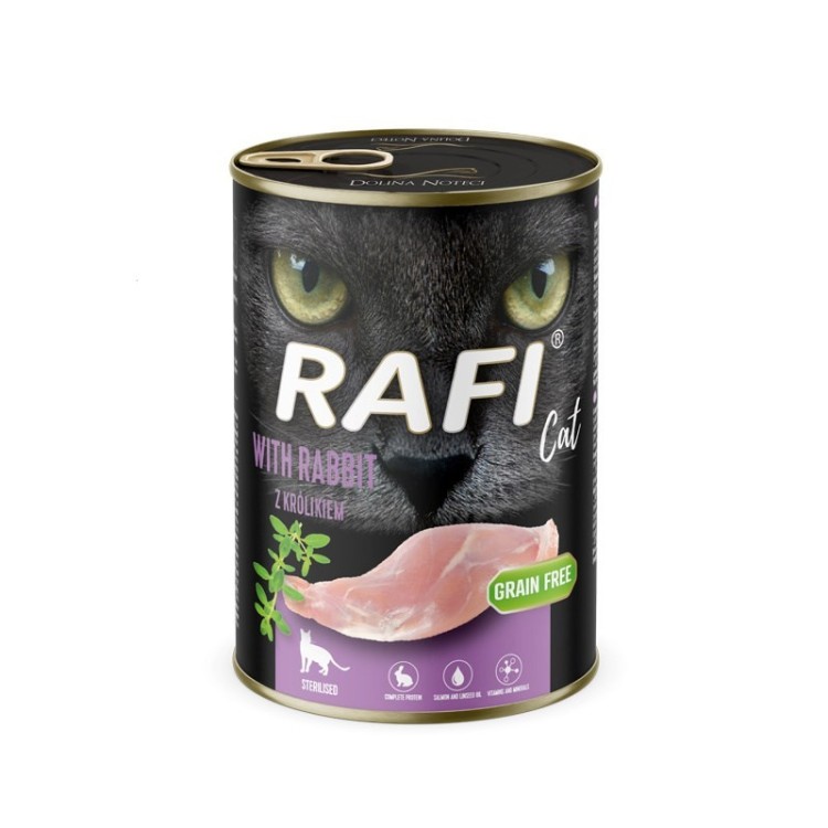 Dolina Noteci Rafi z królikiem karma mokra dla kota 400g