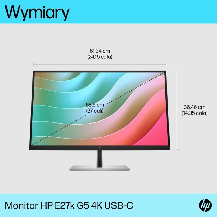 HP E-Series Monitor E27k G5 4K USB-C