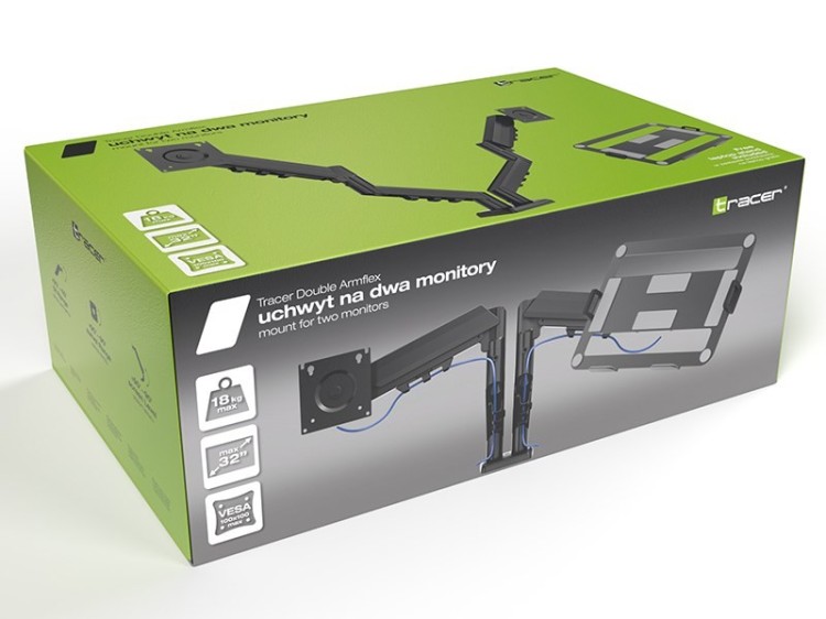 TRACER UCHWYT NA DWA MONITORY DOUBLE ARMFLEX