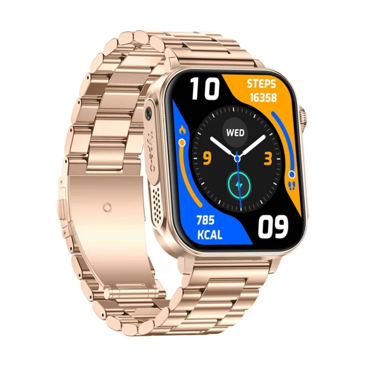 Smartwatch Colmi P80 (stalowo-złoty)