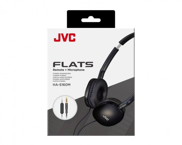 Słuchawki JVC HA-S160M-BU Czarne