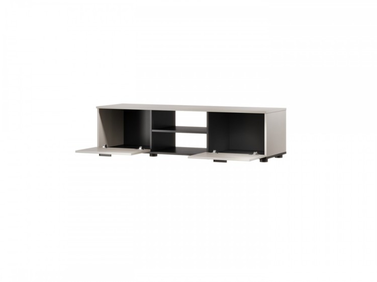 Szafka RTV SOHO 140x43x37 kaszmir+czarny
