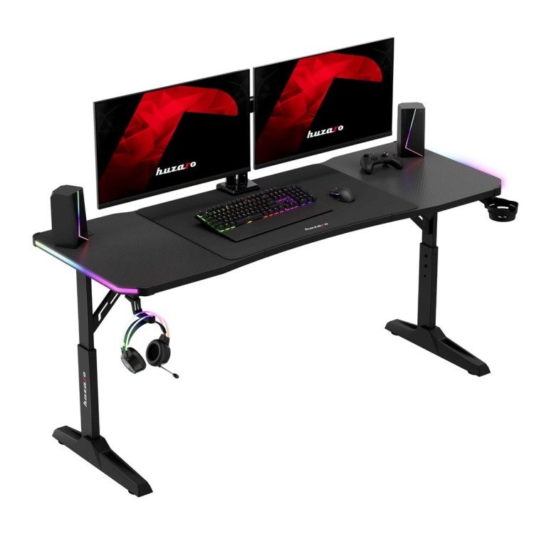 Biurko gamingowe Huzaro Hero 4.6 RGB Black