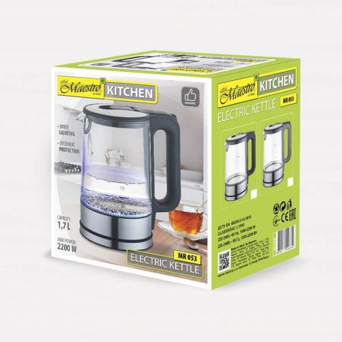 Czajnik elektryczny 1,7l MR-053-GREY MAESTRO