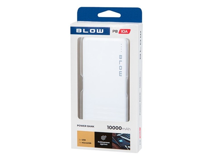 BLOW POWER BANK 10000MAH BIAŁY PB10A