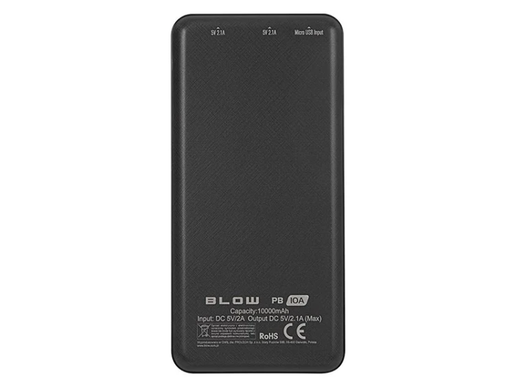 BLOW POWER BANK 10000MAH CZARNY PB10A