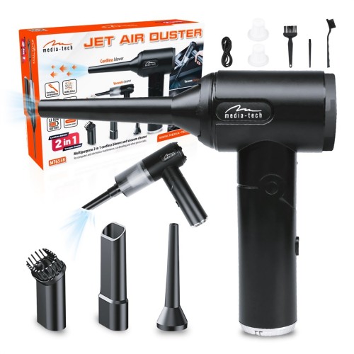 MEDIA-TECH BEZPRZEWODOWA DMUCHAWA 2W1 JET AIR DUSTER MT6538
