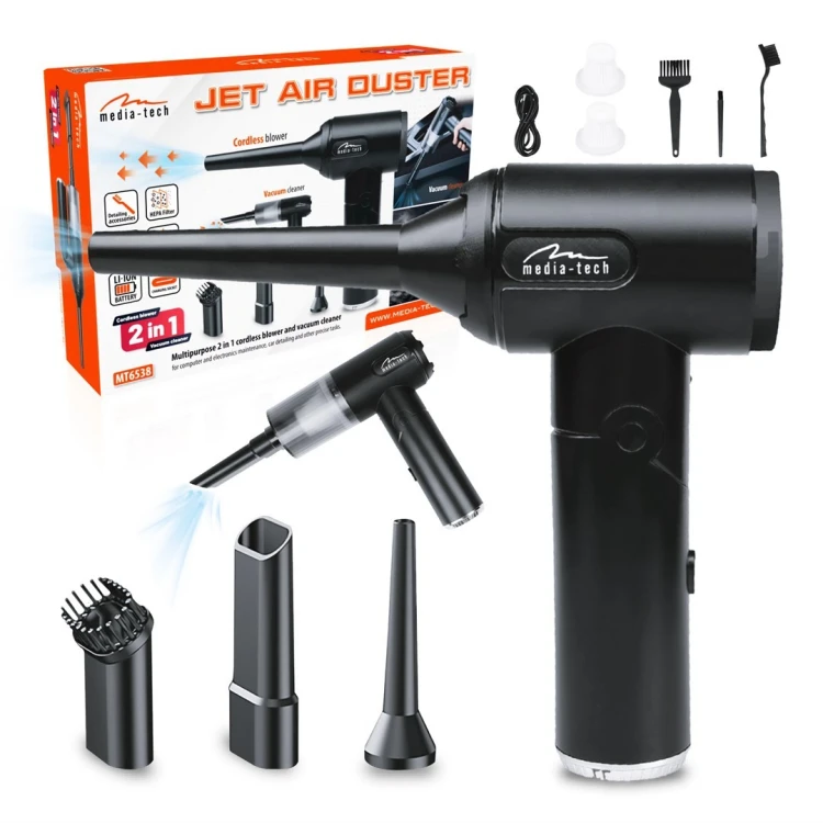 MEDIA-TECH BEZPRZEWODOWA DMUCHAWA 2W1 JET AIR DUSTER MT6538