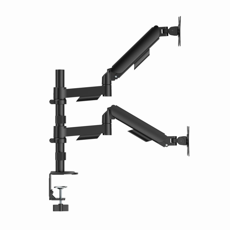 GEMBIRD BIURKOWE, REGULOWANE RAMIĘ/UCHWYT NA DWA MONITORY OD 17" DO 32", OBCIĄŻENIE DO 9 KG