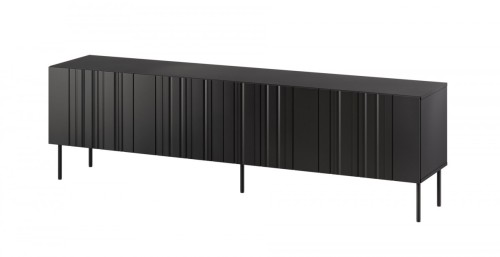 Szafka RTV ISLA 200x40x60 czarny mat