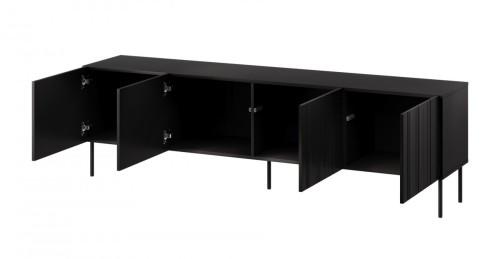 Szafka RTV ISLA 200x40x60 czarny mat