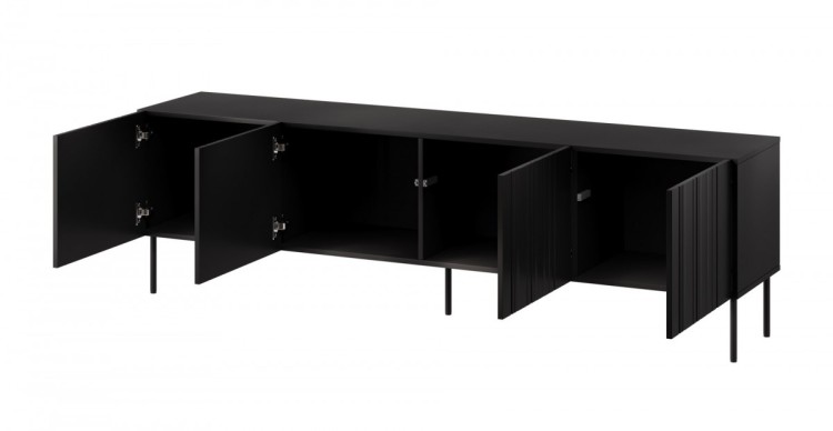Szafka RTV ISLA 200x40x60 czarny mat