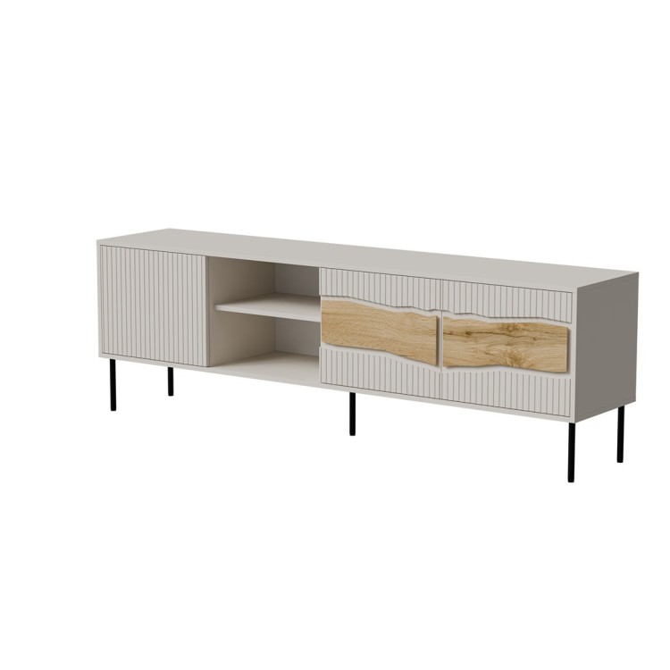 Szafka RTV INSERTO 3D1W 190x40x61,5 kaszmir + LED