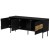 Szafka RTV INSERTO 3D 143,5x40x61,5 czarny + LED