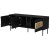 Szafka RTV INSERTO 3D 143,5x40x61,5 czarny + LED