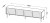 Szafka RTV 4D CORTINA 200x40x55 czarny/orzech
