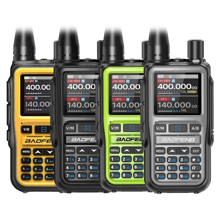 Krótkofalówka Baofeng UV-5R EU MINI USB-C Bluetooth VHF UHF Pasmo Lotnicze Green