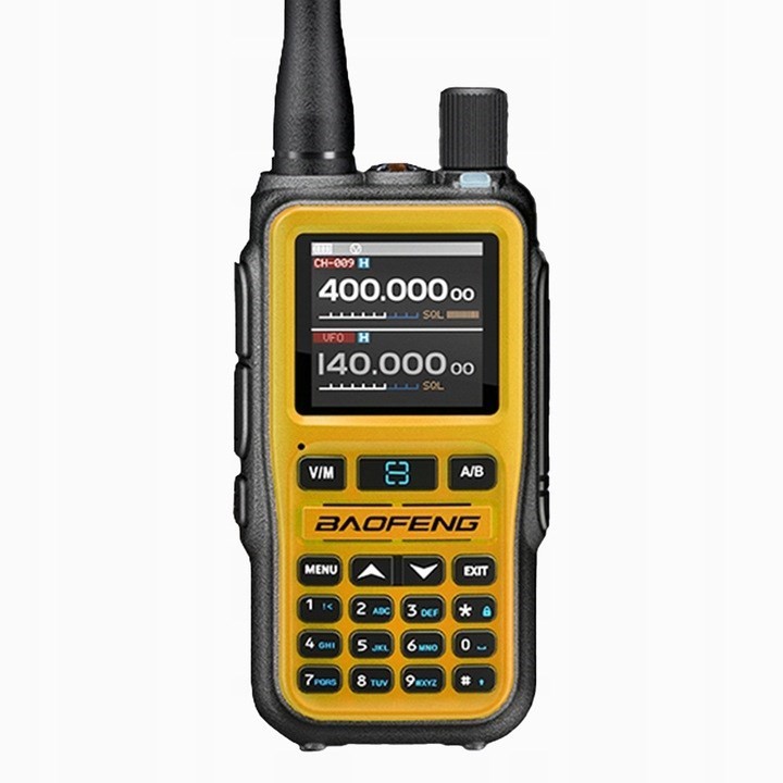Krótkofalówka Baofeng UV-5R EU MINI USB-C Bluetooth VHF UHF Pasmo Lotnicze Orange