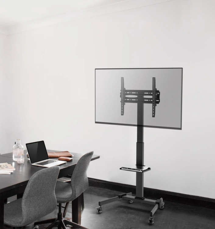 GEMBIRD STOJAK POD TELEWIZOR Z REGULACJĄ WYSOKOŚCI, MOBILNY, NA KÓŁKACH 32" - 55"