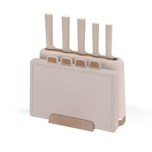 Zestaw noży + desek MR-1412-BEIGE MAESTRO