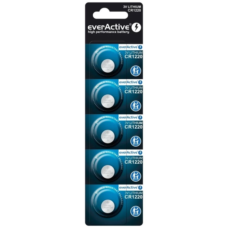 EVERACTIVE BATERIE LITOWE MINI CR1220 BLISTER 5 SZTUK CR12205BL