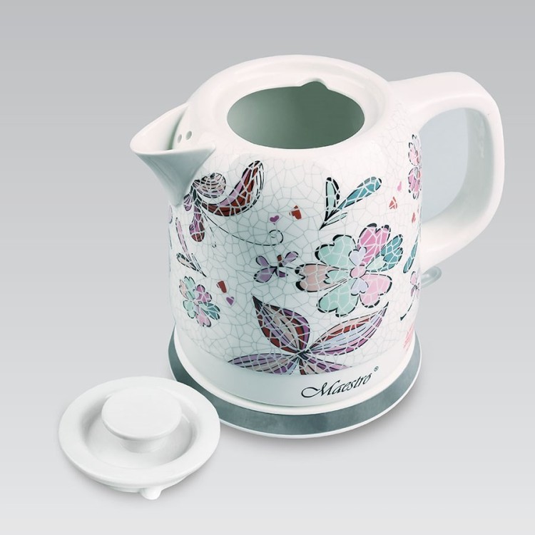 Czajnik elektryczny ceramiczny 1,5L 1500W MR-068-FLOWERS  MAESTRO