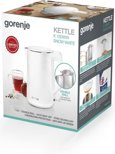 Czajnik elektryczny Gorenje K15DWW 1,5l (biały)