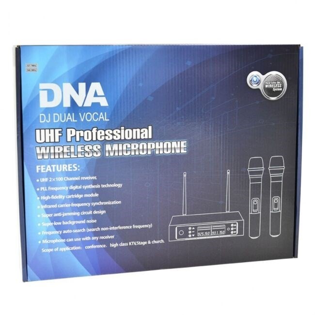 DNA DJ DUAL VOCAL - Wokalowy mikrofon bezprzewodowy